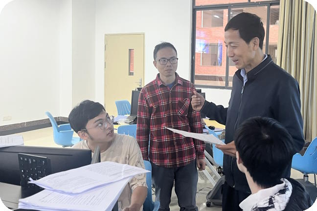 与赖培樱、谭?珑、吴陆青团队交流